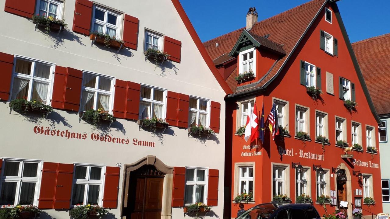 Hotel-Restaurant Goldenes Lamm Dinkelsbühl Dış mekan fotoğraf