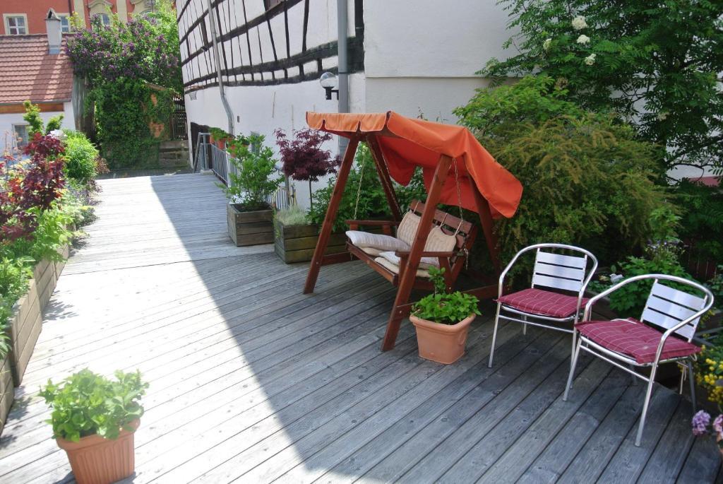 Hotel-Restaurant Goldenes Lamm Dinkelsbühl Dış mekan fotoğraf